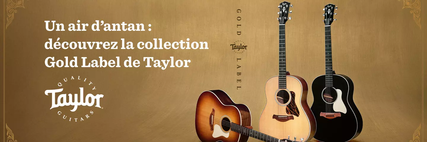 Dcouvrez les instruments de la collection Gold Label de Taylor